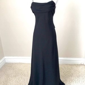 Betsy & Adam Black Maxi Dress Gown